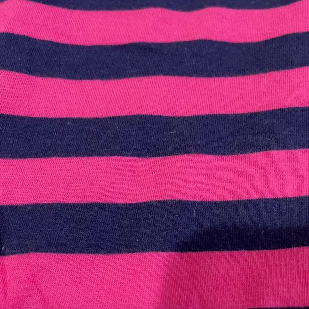 Ralph Lauren 4t navy hot pink stipe t worn once